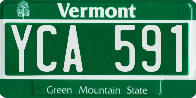 VT license plate YCA591