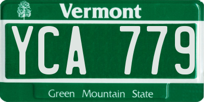 VT license plate YCA779