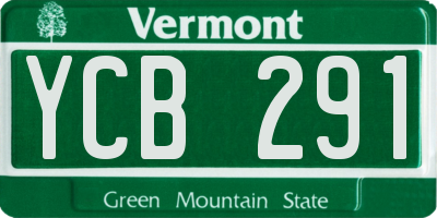 VT license plate YCB291