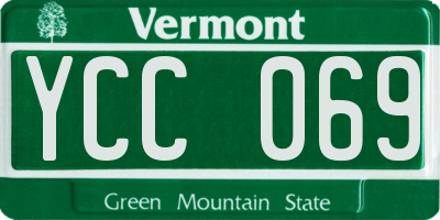 VT license plate YCC069