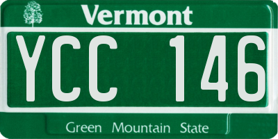 VT license plate YCC146