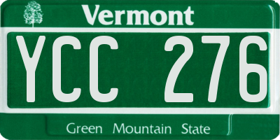 VT license plate YCC276