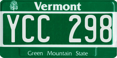 VT license plate YCC298