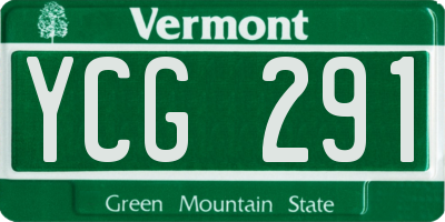 VT license plate YCG291