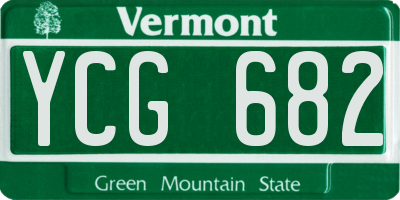 VT license plate YCG682
