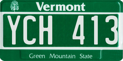 VT license plate YCH413