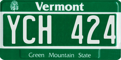 VT license plate YCH424