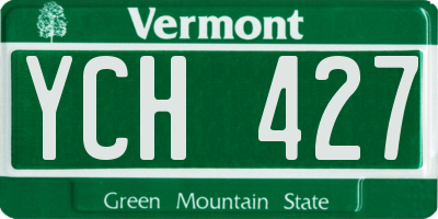 VT license plate YCH427