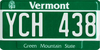 VT license plate YCH438