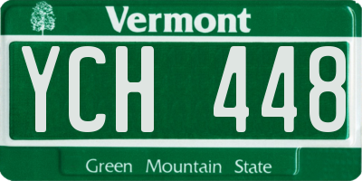 VT license plate YCH448