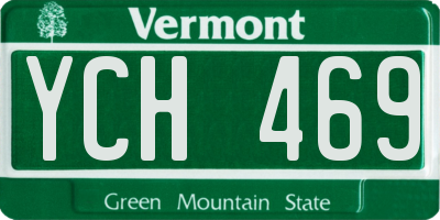 VT license plate YCH469