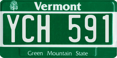 VT license plate YCH591