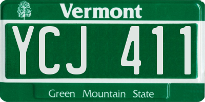 VT license plate YCJ411