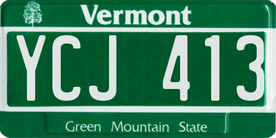 VT license plate YCJ413