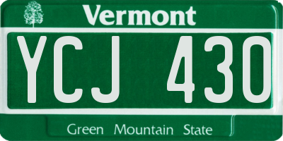 VT license plate YCJ430