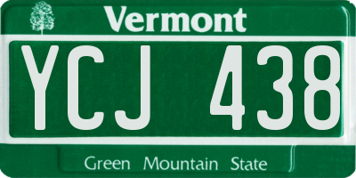 VT license plate YCJ438