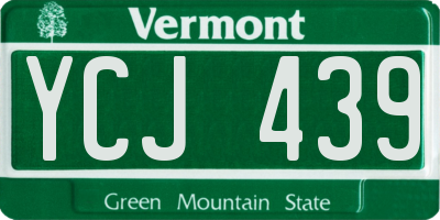 VT license plate YCJ439