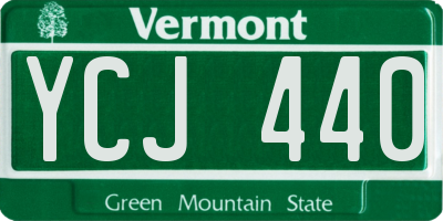 VT license plate YCJ440
