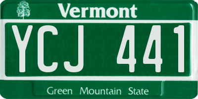 VT license plate YCJ441