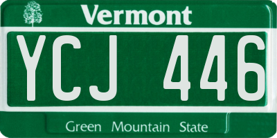 VT license plate YCJ446