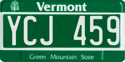 VT license plate YCJ459