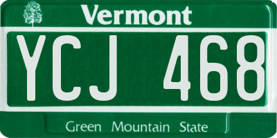 VT license plate YCJ468