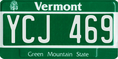 VT license plate YCJ469
