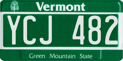 VT license plate YCJ482