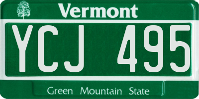 VT license plate YCJ495