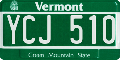 VT license plate YCJ510