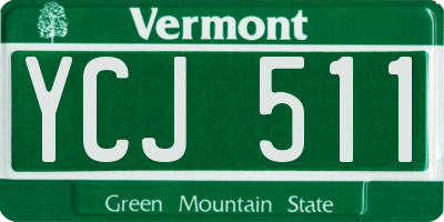 VT license plate YCJ511