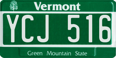 VT license plate YCJ516