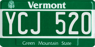 VT license plate YCJ520