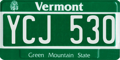 VT license plate YCJ530