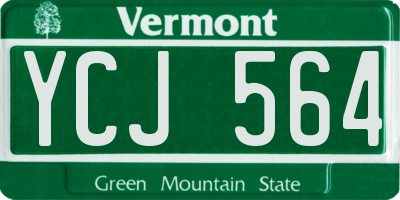 VT license plate YCJ564