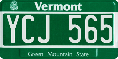 VT license plate YCJ565