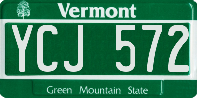 VT license plate YCJ572
