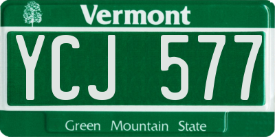 VT license plate YCJ577