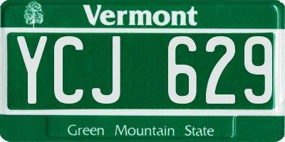 VT license plate YCJ629