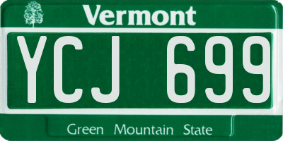 VT license plate YCJ699