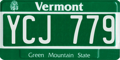 VT license plate YCJ779