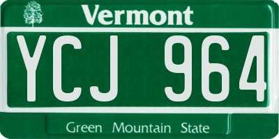 VT license plate YCJ964
