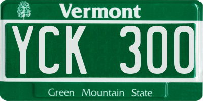 VT license plate YCK300
