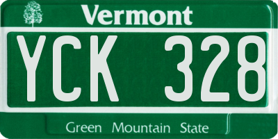 VT license plate YCK328