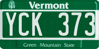 VT license plate YCK373