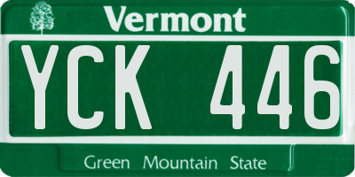 VT license plate YCK446