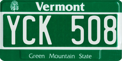 VT license plate YCK508