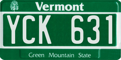 VT license plate YCK631