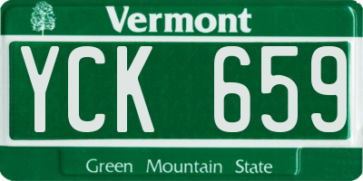 VT license plate YCK659