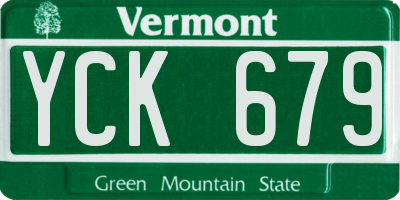 VT license plate YCK679